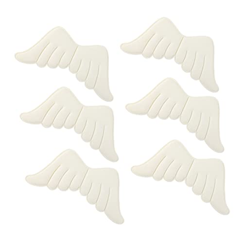 VILLFUL 6 Stücke Weiße Engel Wings Patch Applique DIY Handcraft Engel Flügel Fleck Ornament von VILLFUL