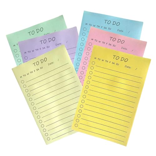 VILLFUL Haftnotizen Pastell 6er Set Bunte Haftnotizen Pastellfarbene Selbstklebende Memo Pads Für to Do Listen Erinnerungen Und Notizen Dekorative Klebezettel Für Büro Und Zuhause Notizblöcke von VILLFUL