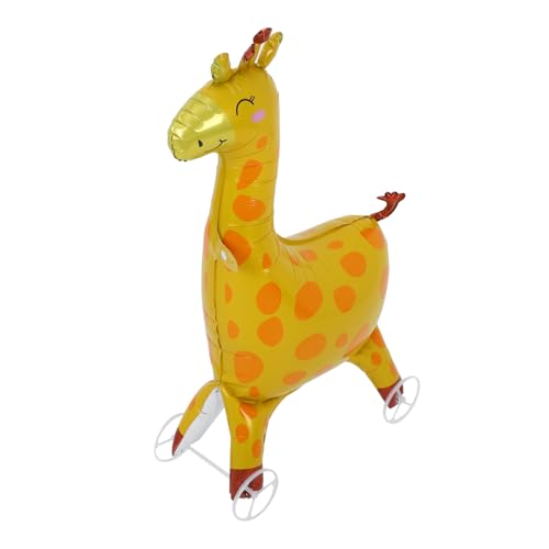 VILLFUL Aufblasbarer Giraffenballon Für Kinderpartys Dschungelthema Ballon Giraffe Babyparty Dekoration Tierparty Dekorativer Ballon von VILLFUL