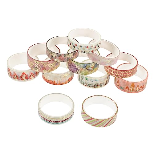 VILLFUL Bänder für Scrapbooking Geschenkkasten Dekorative Bänder Japanische Washi Tapes Vintage Klebeband Folie Klassische Themenaufkleber Geschenkverpackung Washi Tape Scrapbooking Bänder von VILLFUL