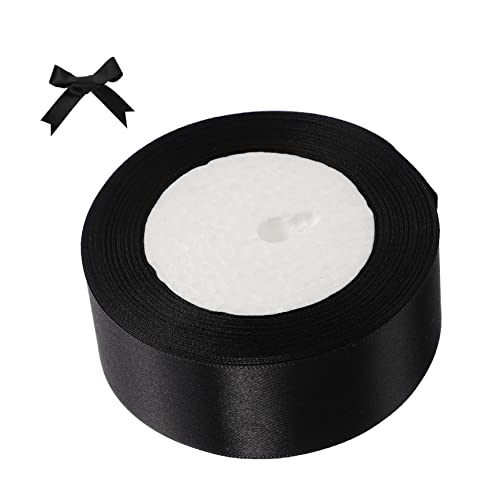 VILLFUL Bastelband Für 25 Yards Breite Schwarzes Dekoband Für Hochzeiten DIY Partys Und Kreative Geschenkverpackungen von VILLFUL