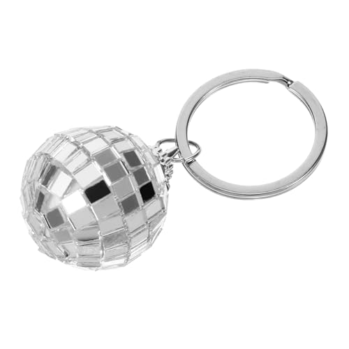 VILLFUL Disco Objektiv Ball Keychain Disco Ball Keychain Keyring Disco Ball Charms Süßer Schlüsselbund Charms Disco Ball Kettenketten Disco Ball Schlüsselanhänger Anhänger Zubehör Disco von VILLFUL