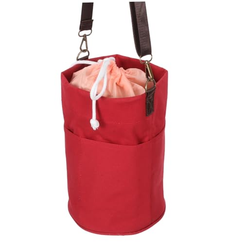 VILLFUL Gewebte Aufbewahrungstasche, Garntasche, Stricktasche, Tasche, Strick Organizer, Strickprojekttasche, Nähtasche, Strickaufbewahrung, Garn Organizer, Häkeltaschen Organizer, von VILLFUL