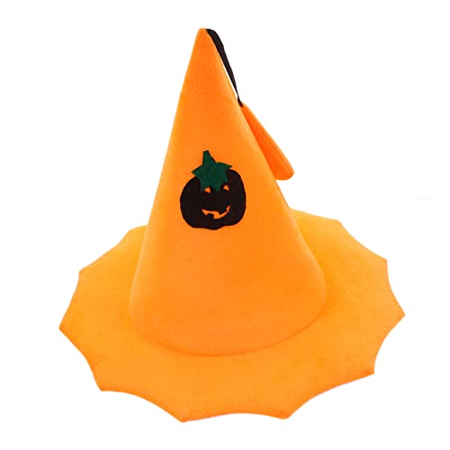 VILLFUL Kürbishut Kostüm Kürbis Stirnband Halloween-kürbis-dekoration Mädchen Hut Party Kostüm Hüte Halloween Stirnband Halloweenkostüm Kürbishut Kürbis-hut-ornament Elasthan Orange von VILLFUL