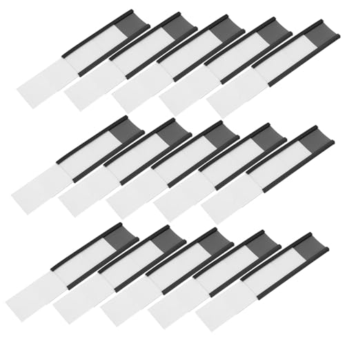 VILLFUL Magnetische Etikettenhalter Robuste Kanalbeschriftung Für Lagerregale 76x25mm Ideal Für Namensschilder Und Organisation von VILLFUL