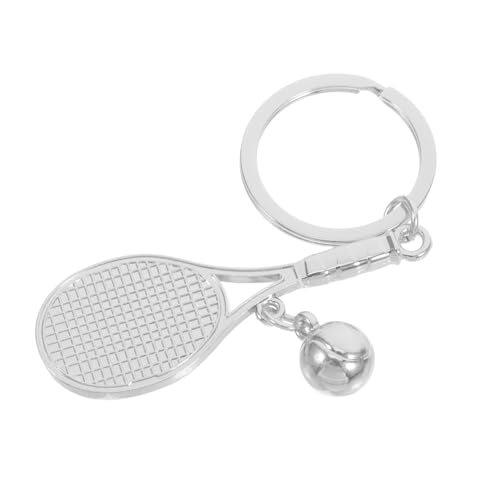 VILLFUL Niedlicher Tennisball Schlüsselanhänger Schläger Charm Schlüsselanhänger Sportspieler Schlüsselanhänger Tennis Souvenir Abschlussfeier Gastgeschenke von VILLFUL