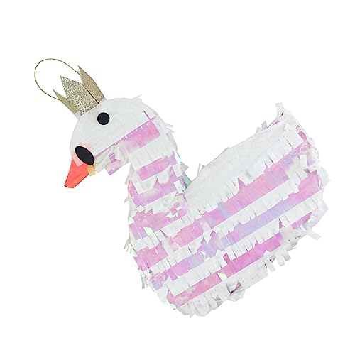 VILLFUL Piñata Schwan-pinata Pinata-spielzeug Geburtstagsballon Schwanenspielzeug Gefülltes Spielzeug Pinata-füller-süßigkeiten- Und Spielzeugmischung Babyspielzeug Weiß Kunststoff von VILLFUL