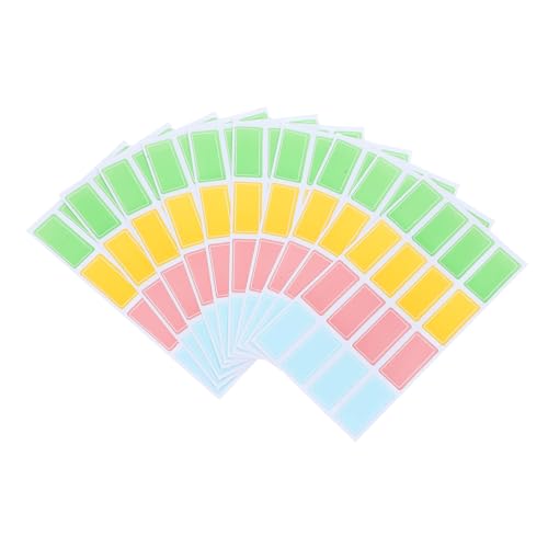 VILLFUL Selbstklebende Blanko Etiketten Preisetiketten Nummernaufkleber Wasserfeste Notizzettel Für Zuhause Und Büro 10 Kleine Blätter à 160 Etiketten Vielseitig Einsetzbar von VILLFUL