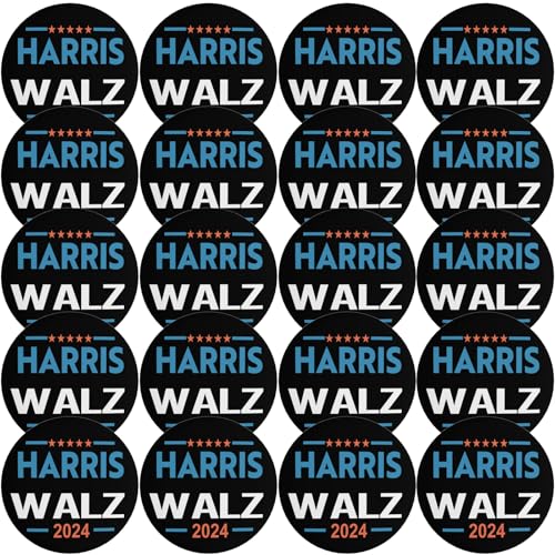 Harris Waltz 2024 Button-Anstecker Kamala Harris Tim Walz Waltz for President Vp Anstecker und Anstecker Kreise Abzeichen Runde Brustanstecker Brosche Dekor 8 von VINPHISH