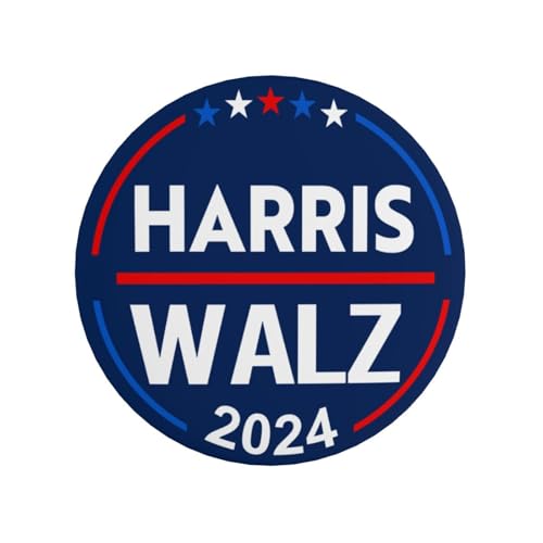 Harris Waltz 2024 Button-Anstecker Kamala Harris Tim Walz Waltz for President Vp-Anstecker und -Buttons Kreis-Abzeichen Runde Brustanstecker Brosche Dekor 1 von VINPHISH