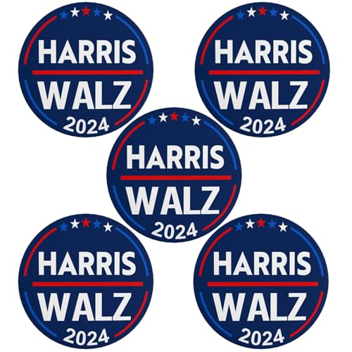 Harris Waltz 2024 Button-Anstecker Kamala Harris Tim Walz Waltz for President Vp-Anstecker und -Buttons Kreis-Abzeichen Runde Brustanstecker Brosche Dekor 1 von VINPHISH