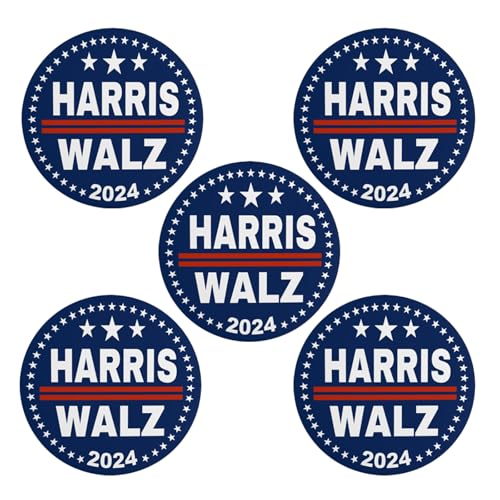 Harris Waltz 2024 Button-Anstecker Kamala Harris Tim Walz Waltz for President Vp-Anstecker und -Buttons Kreis-Abzeichen Runde Brustanstecker Brosche Dekor 3 von VINPHISH