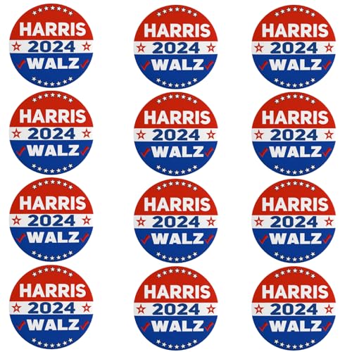 Harris Waltz 2024 Button-Anstecker Kamala Harris Tim Walz Waltz for President Vp-Anstecker und -Buttons Kreis-Abzeichen Runde Brustanstecker Brosche Dekor 4 von VINPHISH