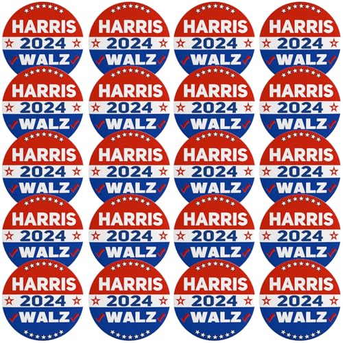 Harris Waltz 2024 Button-Anstecker Kamala Harris Tim Walz Waltz for President Vp-Anstecker und -Buttons Kreis-Abzeichen Runde Brustanstecker Brosche Dekor 4 von VINPHISH