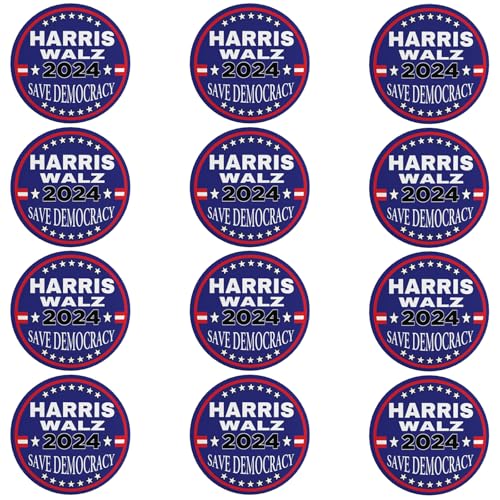 Harris Waltz 2024 Button-Anstecker Kamala Harris Tim Walz Waltz for President Vp-Anstecker und -Buttons Kreis-Abzeichen Runde Brustanstecker Brosche Dekor 5 von VINPHISH