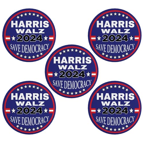 Harris Waltz 2024 Button-Anstecker Kamala Harris Tim Walz Waltz for President Vp-Anstecker und -Buttons Kreis-Abzeichen Runde Brustanstecker Brosche Dekor 5 von VINPHISH