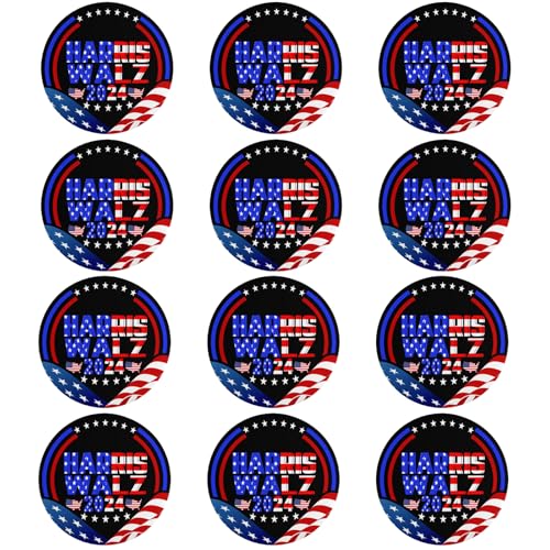 Harris Waltz 2024 Button-Anstecker Kamala Harris Tim Walz Waltz for President Vp-Anstecker und -Buttons Kreis-Abzeichen Runde Brustanstecker Brosche Dekor 6 von VINPHISH