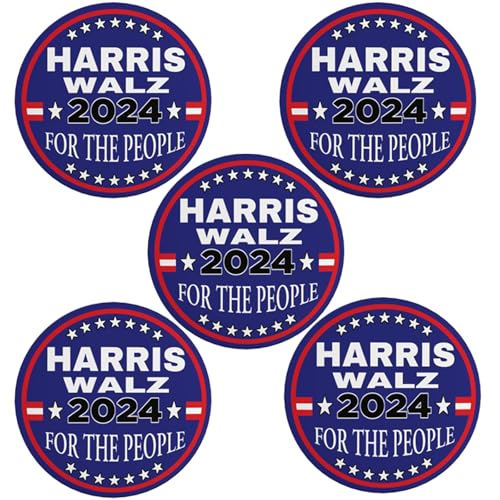 Harris Waltz 2024 Button-Anstecker Kamala Harris Tim Walz Waltz for President Vp-Anstecker und -Buttons Kreis-Abzeichen Runde Brustanstecker Brosche Dekor 7 von VINPHISH