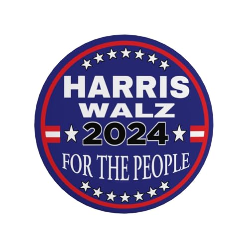 Harris Waltz 2024 Button-Anstecker Kamala Harris Tim Walz Waltz for President Vp-Anstecker und -Buttons Kreis-Abzeichen Runde Brustanstecker Brosche Dekor 7 von VINPHISH