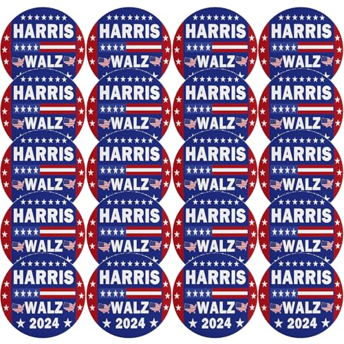 Harris Waltz 2024 Button-Pins Kamala Harris Tim Walz Waltz für Präsident Vp Pins und Button Kreis Abzeichen Runde Brust Pins Brosche Dekor 2 von VINPHISH