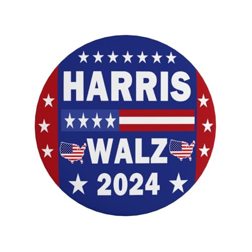 Harris Waltz 2024 Button-Pins Kamala Harris Tim Walz Waltz für Präsident Vp Pins und Button Kreis Abzeichen Runde Brust Pins Brosche Dekor 2 von VINPHISH