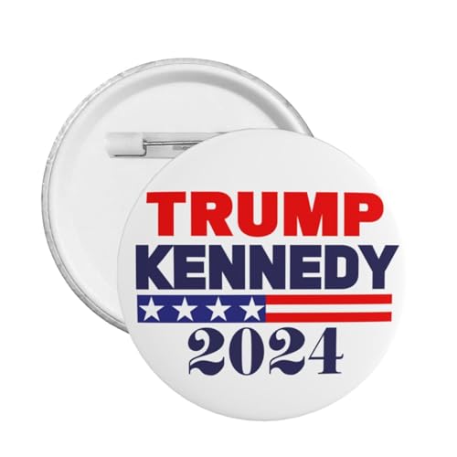 Trump Kennedy 2024 Button Pins 1 Stück Trump und Kennedy Pin Button RFK Kennedy Trump 2024 rundes Abzeichen für Kleidung Tasche Hut von VINPHISH