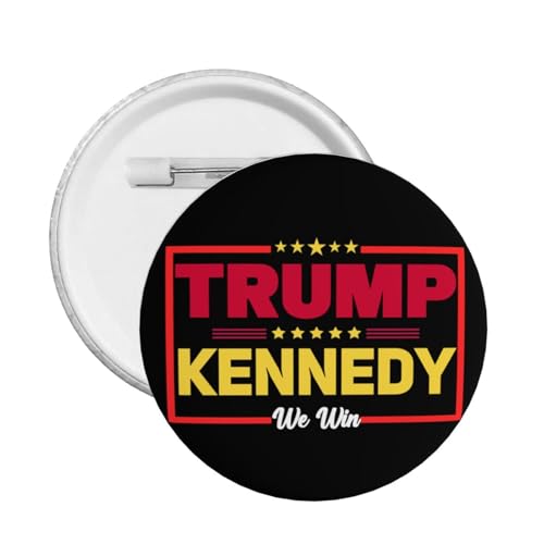 Trump Kennedy 2024 Button Pins 1 Stück Trump und Kennedy Pin Button RFK Kennedy Trump 2024 rundes Abzeichen für Kleidung Tasche Hut von VINPHISH