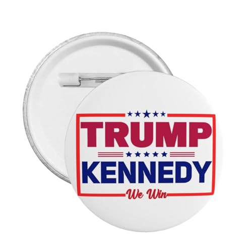 Trump Kennedy 2024 Button Pins 1 Stück Trump und Kennedy Pin Button RFK Kennedy Trump 2024 rundes Abzeichen für Kleidung Tasche Hut von VINPHISH