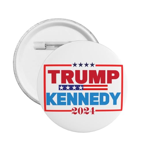 Trump Kennedy 2024 Button Pins 1 Stück Trump und Kennedy Pin Button RFK Kennedy Trump 2024 rundes Abzeichen für Kleidung Tasche Hut von VINPHISH