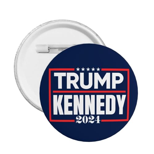 Trump Kennedy 2024 Button Pins 1 Stück Trump und Kennedy Pin Button RFK Kennedy Trump 2024 rundes Abzeichen für Kleidung Tasche Hut von VINPHISH