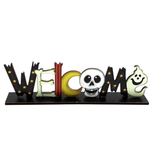 VINTORKY Halloween Ornament 1pc Holz Desktop Decor Realistische Form Und Garten Decor von VINTORKY