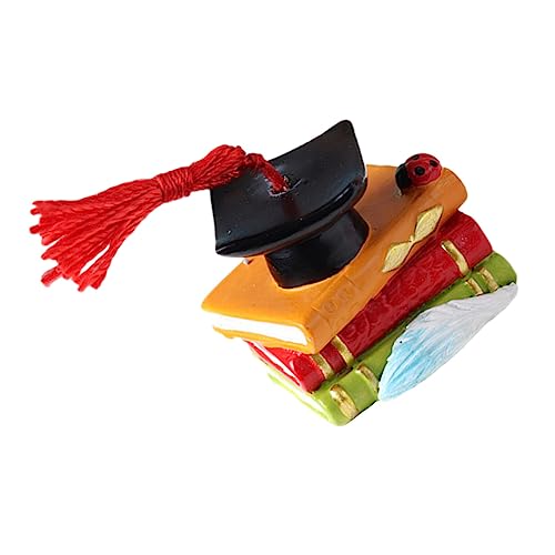 VINTORKY 1 Stück Kuchendekoration Auto Grad Buchstopper Autos Cupcake Topper Abschlussfeier Dessert Topper Tisch Topper Auto Kuchen Topper Leere Kappe Desktop Hut von VINTORKY