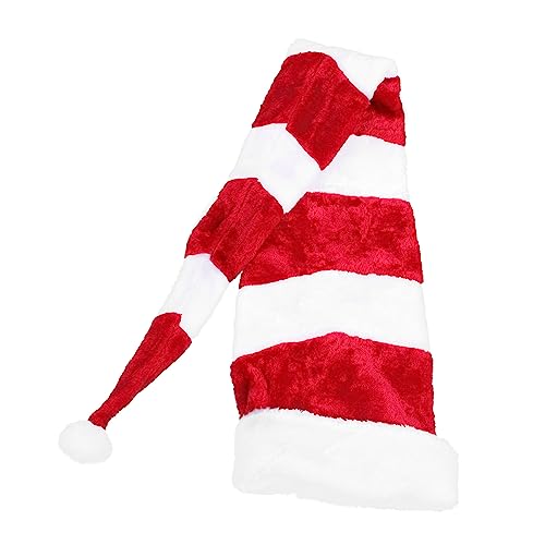 VINTORKY 1stk Weihnachtsmütze Weihnachtsschmuck Hut Gorros Navideños Für Erwachsene Weihnachtsmann-kostüm Pullover Fedora-hut Weihnachtskegelhut Frohe Weihnachten Hut Rot Plüsch von VINTORKY