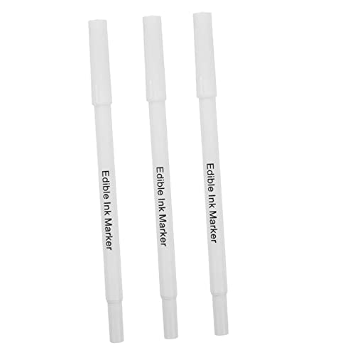 VINTORKY 3st Backen Pigmentierung Stift Essbarer Backstift Essbare Farbmarker Stift Markieren Bleistifte Zum Malen Von Kuchen Marker Für Lebensmittelfarbe Backen Bleistifte Plastik Weiß von VINTORKY