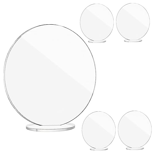 VINTORKY 5 Sets Transparentes Acryl Für Hochzeitstischschilder Dekoständer Party Hochzeitsschilder Etiketten Sitzkarten Blankokarten Und Umschläge Broschürenhalter Ständer von VINTORKY