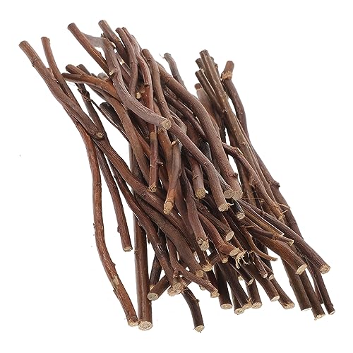 VINTORKY 50Pcs natürliche trockene Zweige bastelmaterial bastel materialien Holzstäbchen Dekoideen Bastelprotokoll Jumbo- am Stiel Natürliche DIY-Holzstäbchen Holzstöcke aus Naturholz von VINTORKY