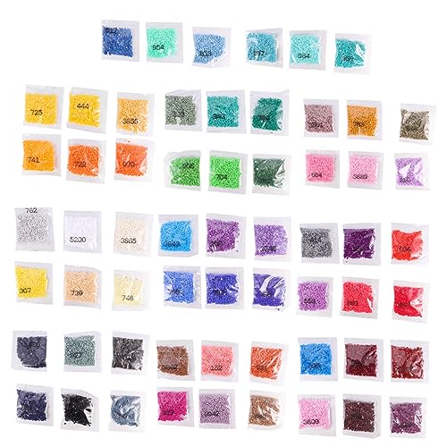 VINTORKY 60Pcs Flacher Boden Strass Strasssteine ​​Für Kreuzstich DIY Schmuckzubehör Harzharz Cabochons Kunststoff von VINTORKY