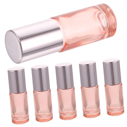 VINTORKY 6st Lippenöl Parfümflasche Pumpe Reiseölglas Kölner Flasche Sirup Würze Bernsteinfarbenes Ölglas Öldiffusor Ölflasche Sprühen Flaschen Duftöle Für Diffusoren Abgabe Stahl Rose Gold von VINTORKY