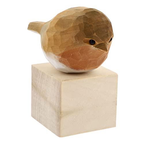 VINTORKY Kleine Holzvogel Dekoration Exquisite Holzfigur Für Stilvolle Wohnraumgestaltung Charmanter Deko Vogel Aus Für Tisch Und Regal Ideal Als Oder Für Die Eigene von VINTORKY