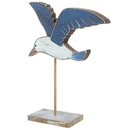 VINTORKY Seevogel-Ornament Dekoration Schlafzimmer Bedroom Decoration hohzeitdeko wohnzimmerdeko Retro Dekoration Vogelbett Adler Vogelhaus Krähe Figur Tischdekoration Außendekoration Holz von VINTORKY