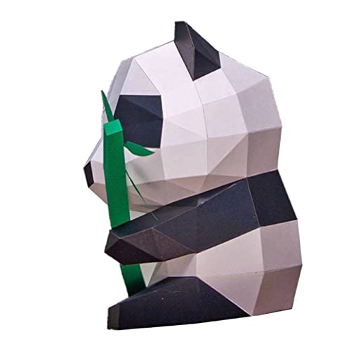 VINTORKY Tierisches 3D-papiermodell Pandas Jumbo Bausatz Kuscheltiere Für Mädchen Figur DIY-Tier-papierhandwerk Dreidimensionales Papiermodell Panda-Origami-Papier 3D-bastelpapier von VINTORKY