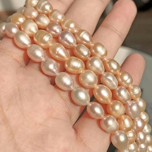 Echte natürliche Süßwasserperle, unregelmäßige Zuchtperlen, kleine Perlen, Stanzperlen zur Schmuckherstellung, DIY-Halsketten- und Armbandherstellung für Damen, Typ 18, 6–7 von VIOLK