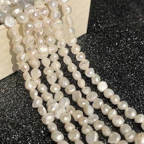 Echte natürliche Süßwasserperle, unregelmäßige Zuchtperlen, kleine Perlen, Stanzperlen zur Schmuckherstellung, DIY-Halsketten- und Armbandherstellung für Damen, Typ 20, 5–6 von VIOLK