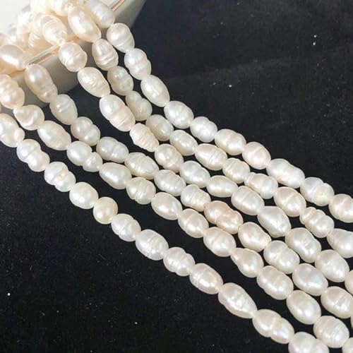 Echte natürliche Süßwasserperle, unregelmäßige Zuchtperlen, kleine Perlen, Stanzperlen zur Schmuckherstellung, DIY-Halsketten- und Armbandherstellung für Damen, Typ 43, 3,5 von VIOLK