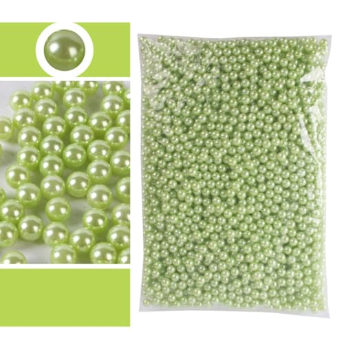 Lose 3mm-10mm 23 Farben ohne Löcher Perle DIY Imitationsperlen für DIY Handwerk Zubehör und Schmuckherstellung-Lt Emeald-3mm 800 Stück von VIOLK