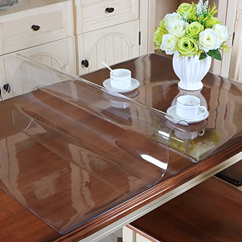 Magilona – Tischschutzfolie aus PVC, wasserdicht, für Tisch/Schreibtisch, Tischdecke/Tischauflage, zuschneidbar, PVC, 35.5x63 Inch (90x160 cm) von VITA FELICE