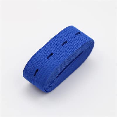 VITAU 1m 2cm buntes verstellbares flaches Gummiband mit Knopflöchern Gummiband für Nähzubehör für Kleidungsstücke von VITAU