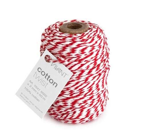 VIVANT Cord Cotton twist 50mx2mm fine rot von Vivant