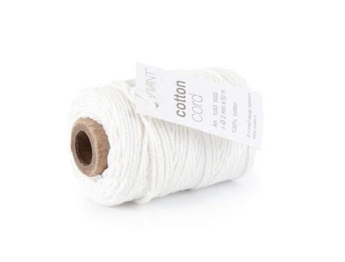 Vivant Cord Cotton fine white - 5MT 2MM von Vivant