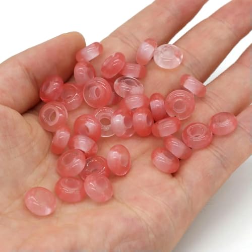 VIXDA 10 Teile/los Natürliche Achate Perlen Abakus Form Großes Loch Naturstein Perlen Größe 5x10mm für Die Herstellung Von Halskette Loch 4mm VIXDA 10 Teile/los Natürliche Achate Perlen Abakus Form Großes Loch Naturstein Perlen Größe 5x10mm für Die Herstellung Von Halskette Loch 4mm von VIXDA